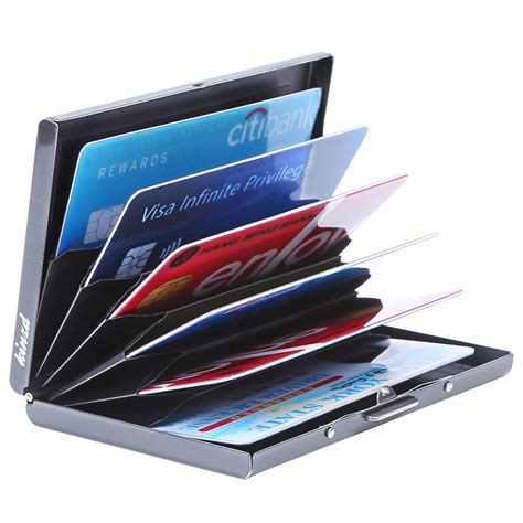 metal card holder rfid|metal rfid credit card holder.